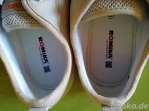 Gr. 41 - Schuhe Halbschuhe Schnürschuhe Damenschuhe Sneaker Schnürer Romika Textil beige NEU   Bild 6