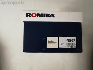 Gr. 41 - Schuhe Halbschuhe Schnürschuhe Damenschuhe Sneaker Schnürer Romika Textil beige NEU   Bild 7