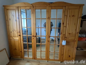 Schlafzimmerschrank 250cm 5 Türen und Spiegeln
