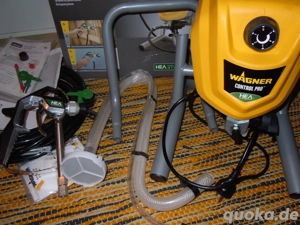 Wagner Control 250M Airless Farbspritzgerät, komplett mit zusätzlichen Ventilen