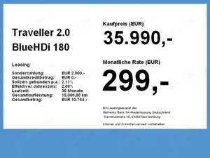 Peugeot Traveller 2.0 BlueHDi 180 L2 Active LED+SHZ+PDC