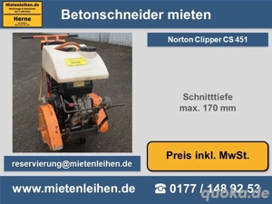 Fugenschneider Asphaltschneider mieten leihen