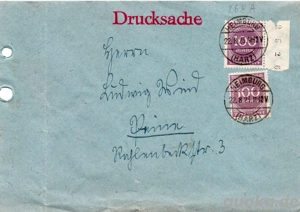 (0004) D. REICH 2x 268  auf Brief