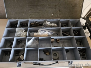 3 Stück Sortierkisten mit Inhalt, Massiv aus Stahlbech