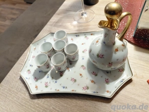 Französisches Likörset Handgemalt