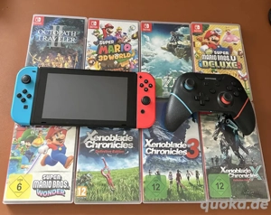 Nintendo Switch mit Zubehör und Spiele 