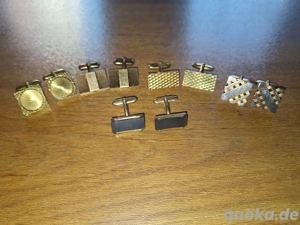 Manschettenknöpfe - 5 paar - Unterschiedliche Formen - siehe Org.Bilder -