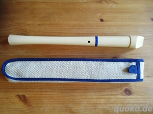 Blockflöte Moeck Flauto 1 Sopran Barock Doppelloch   Bild 2