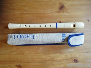 Blockflöte Moeck Flauto 1 Sopran Barock Doppelloch  
