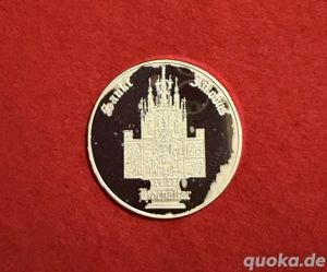 Silbermedaille 15 Gramm 1000 1000 Feinsilber Schlosskirche Winnenden