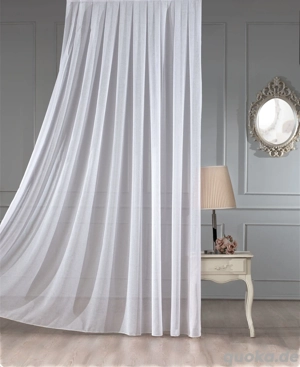 Fertiggardinen  Gardinella LUNARA    Leinenoptik | cremefarben | schlicht & elegant