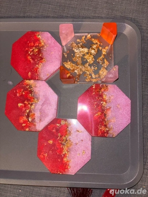 Untersetzer Set ink Halter - Handmade Unikat 