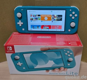 Nintendo Switch Konsole Lite Türkis + Zubehör Bild 3