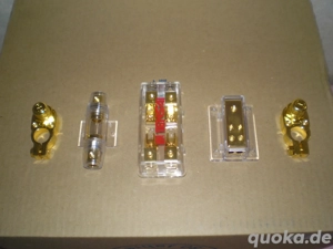 Tensai Endstufe 200 Watt, vergoldene Klemmen, Sicherungshalter