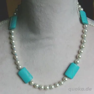 klassich schöne Perlen-Türkiskette