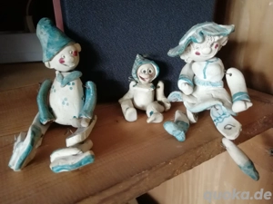 Kantenhocker Ton Mann Frau Kind Familie  