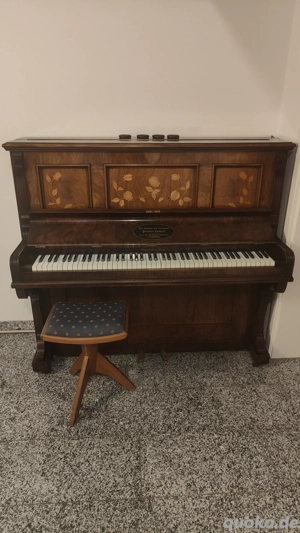 Antikes Klavier Crane & Sons 19. Jahrhundert verziert mit Blumen Bild 5