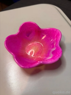 Asymmetrische Blumenform Schale - Handmade