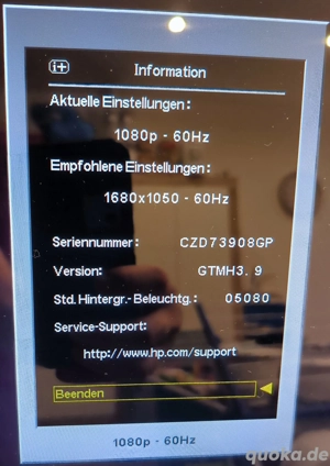 HP w2207h Retro Gaming Monitor Bild 3