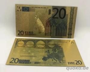  20 Euro Schein - goldfarben  