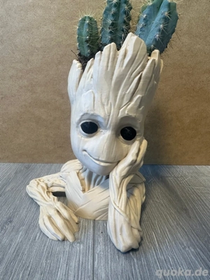 Blumentopf Groot   Pflanzendeko   Figur   einzigartig gefertigt