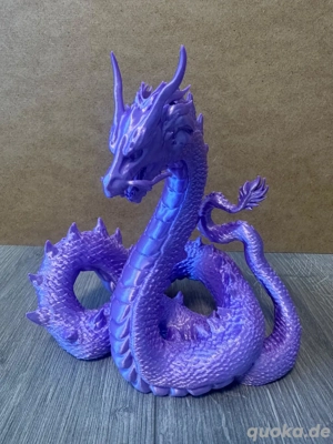 Drache Lila   Figur   Sammlerobjekt   einzigartig gefertigt