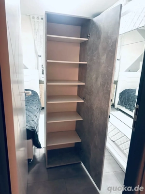 ...Schuhschrank-Hochschrank in grau Betonoptik...