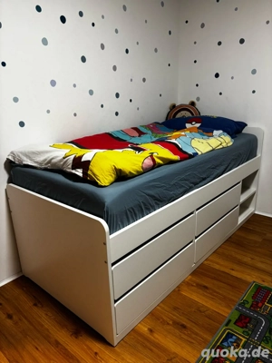 Ikea SLÄKT Bett mit Lattenrost, neuwertig inkl. Rechnung