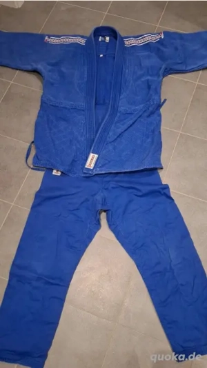 Judo Anzug blau Danrho Ultimate - Schwere Ausführung - Größe 170