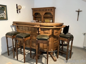 Rustikale Massivholz Hausbar 