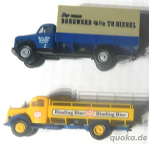 Brekina alt 1:87 2x Pritschen LKW Borgward B4500 Mercedes L311 Bild 4