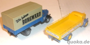 Brekina alt 1:87 2x Pritschen LKW Borgward B4500 Mercedes L311 Bild 5