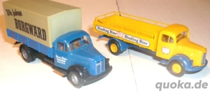 Brekina alt 1:87 2x Pritschen LKW Borgward B4500 Mercedes L311 Bild 6