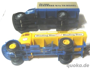 Brekina alt 1:87 2x Pritschen LKW Borgward B4500 Mercedes L311 Bild 7