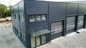 Industriehalle Stahlhalle mit Büro, zwei Etagen