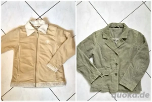 2 Mädchenjacken Gr. 134-140 beige & khaki je 4 Euro oder 6 für beide
