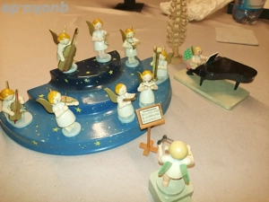 WEHA Engelskapelle Erzgebirge   handbemalte Musikengel