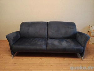 Couch (blau, 3-Sitzer)