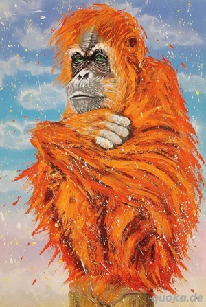  Der Denker , Acrylgemälde (70 x 50 cm), Leinwand auf Keilrahmen, lackiert