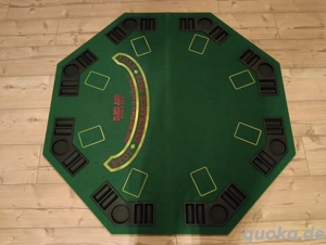 Pokertisch (mit Getränkehalter und Chips-Fächern)