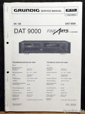 Service Manual Grundig FineArts DAT-9000