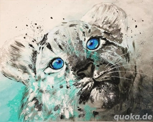  Luchs  Acrylgemälde (40x50), Leinwand auf Keilrahmen, lackiert