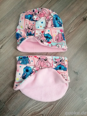 Mütze mit Loop 53-56cm Stitch 