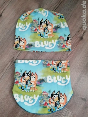 Mütze mit Loop 53-56cm Bluey 