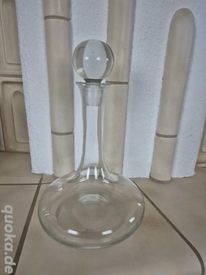Weindekanter Weinkaraffe mit Stöpsel aus Glas 