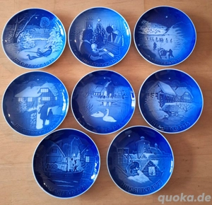 Bing & Gröndahl Sammelteller Weihnachtsteller Dänemark Copenhagen 1970-1977