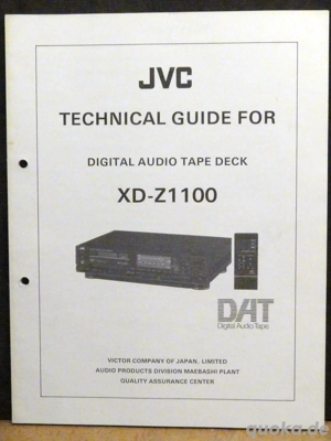 Technical Guide JVC DAT-Deck XD-Z1100, rarity