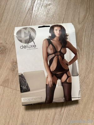 sexy Dessous Strapshemd Unterwäsche schwwar Erotik Gr S-L