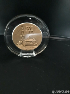 600 Lat Kirche Glas Medaille