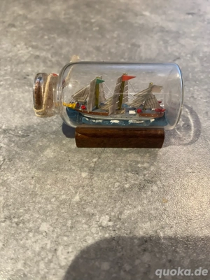 Flaschenschiff  Gorch Fog , klein, gebraucht